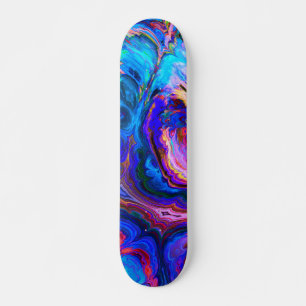 Moderne Splash van Paarse Hue Paints Persoonlijk Skateboard
