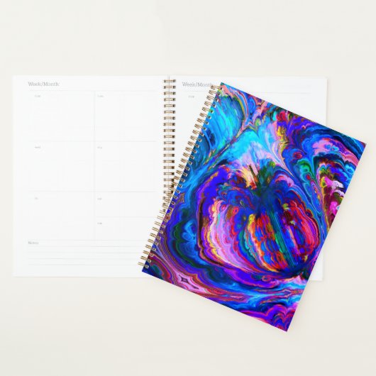 Moderne Splash van Paarse Hue Paints Planner (Display)