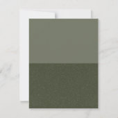 Moderne Split Mosgroene Platte Save The Date Kaart (Voorkant)