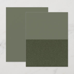 Moderne Split Mosgroene Platte Save The Date Kaart