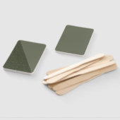 Moderne Split Moss Green Event Fan Handwaaier (Niet-gemonteerd)