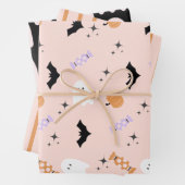 Moderne Spooktaculaire Halloween Party Inpakpapier Vel (In situ)