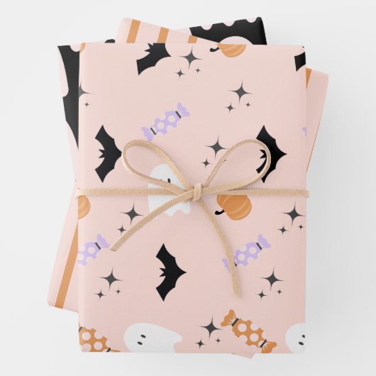 Moderne Spooktaculaire Halloween Party Inpakpapier Vel (In situ)