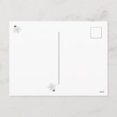 Moderne Spooky Bat Zwarte Typografie Happy Hallowe Feestdagenkaart (Achterkant)