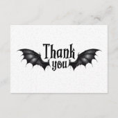 Moderne Spooky Halloween QR-code Bedankt Card (Achterkant)