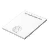 Moderne  sport Athletic Baseball Trendy Notitieblok (Linkerzijde)