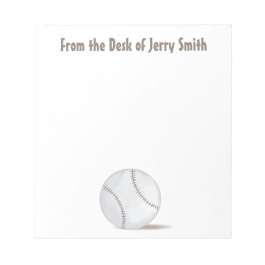 Moderne  sport Athletic Baseball Trendy Notitieblok (Voorkant)