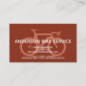 Moderne Sport Fietsreparatie Onderhoud Coaching Visitekaartje (Voorkant)