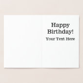 Moderne Sport Football verjaardagskaarten Folie Kaarten (Binnen)