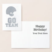 Moderne Sport Football verjaardagskaarten Folie Kaarten (Display)