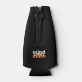 Moderne Sport Inspiratie Zwart Wit Sinaasappel Typ Flesjeskoeler (Achterkant)