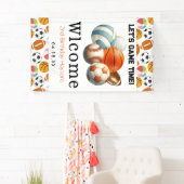 Moderne Sport Kinder 2e verjaardag Spandoek (Insitu)