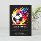 Moderne Sport Printable Kids Verjaardag Kaart (Staand voorkant)