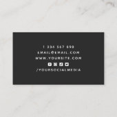 Moderne Sport Stijl Professionele Basketbal Coach Visitekaartje (Achterkant)