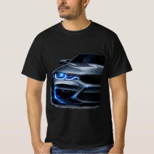 Moderne Sportauto Neon Koplamp Grafische T-Shirt