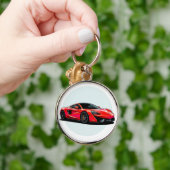 Moderne sportauto sleutelhanger (Hand)