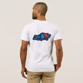 Moderne sportautodesign t-shirt (Achterkant volledig)
