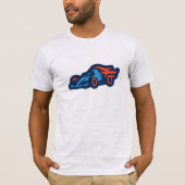 Moderne sportautodesign t-shirt (Voorkant)