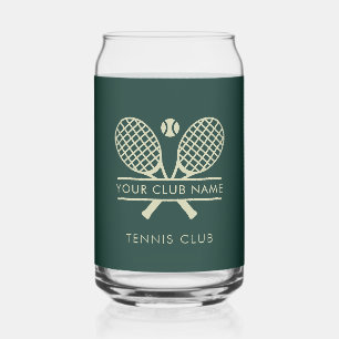 Moderne sportclub naam Tennis Team Swag Custom Blikvorm Glas