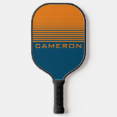 Moderne sporten verbleken met naam pickleball paddle (Voorkant)