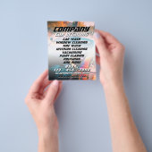 Moderne sportieve carwash Flyer (Hand)
