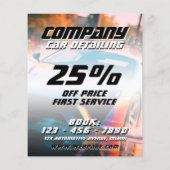 Moderne sportieve carwash Flyer (Achterkant)