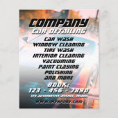 Moderne sportieve carwash Flyer (Voorkant)