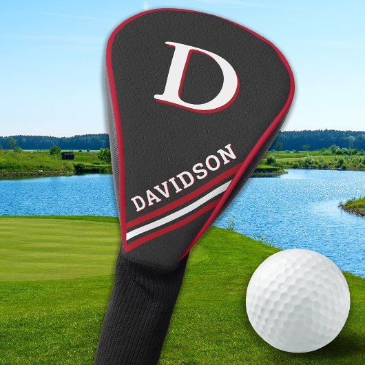 Moderne Sportieve Gepersonaliseerde Monogram Golfe Golfheadcover
