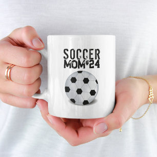Moderne Sports Soccer Mam Cute Simple Player Koffiemok