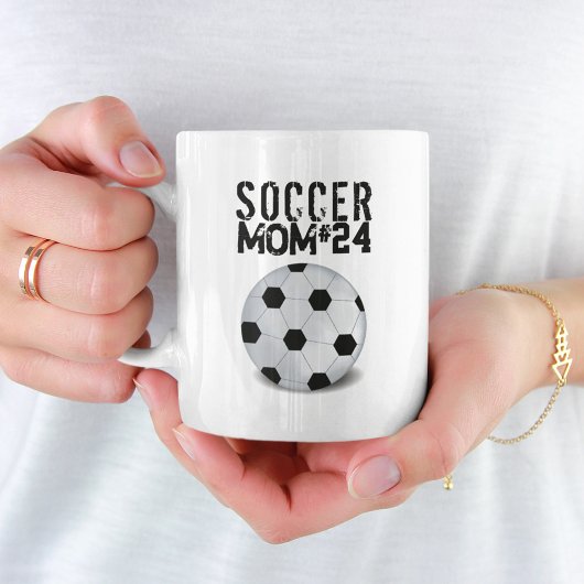 Moderne Sports Soccer Mam Cute Simple Player Koffiemok