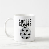 Moderne Sports Soccer Mam Cute Simple Player Koffiemok (Links)