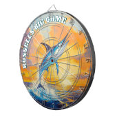 Moderne sportvisser Marlin Dartbord (Voorkant Rechts)