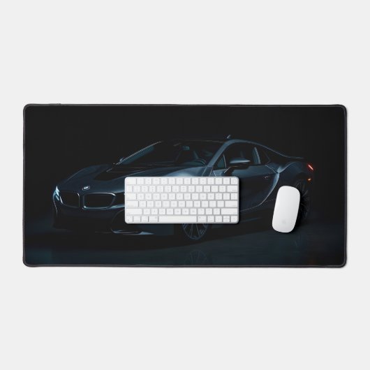 Moderne sportwagen bureaumat (Keyboard & Muis)