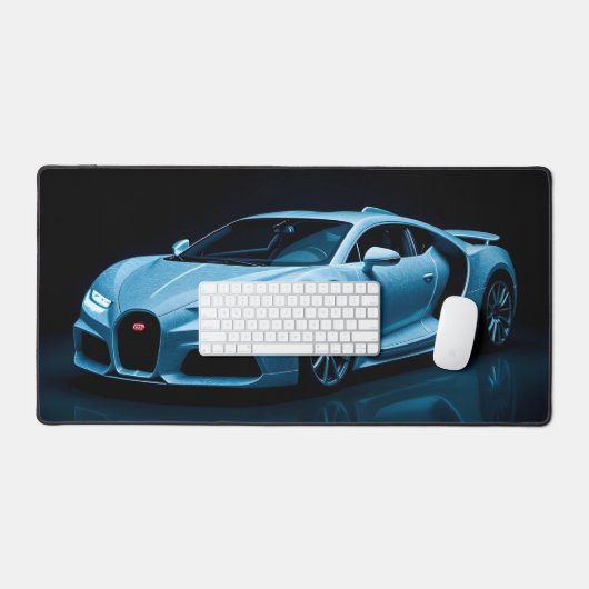 Moderne sportwagen bureaumat (Keyboard & Muis)