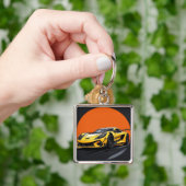 Moderne sportwagenillustratie sleutelhanger (Hand)