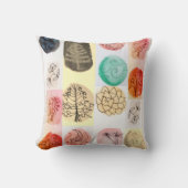 Moderne Spotlight Pen & Ink Natuur Patroon Kussen (Voorkant)