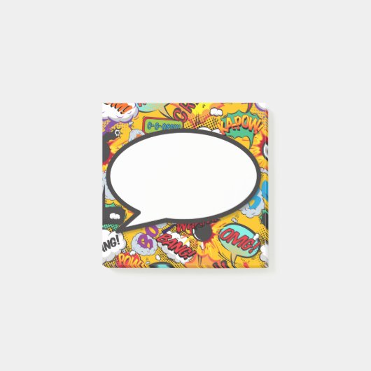 Moderne spraakballon Funny stripboek Post-it® Notes (Voorkant)