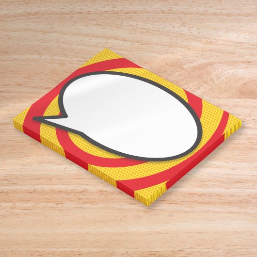 Moderne spraakballon grappig stripboek post-it® notes