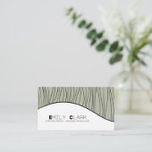 Moderne spraaktherapeut taalpatholoog visitekaartje (Staand voorkant)