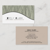 Moderne spraaktherapeut taalpatholoog visitekaartje (Voorkant / Achterkant)