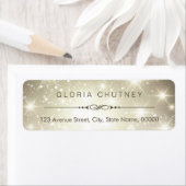 Moderne sprankelende Bokeh glitter look Etiket (Insitu)