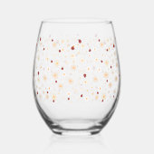 Moderne Spring Wildflower Daisy bloementuin Wijnglas Zonder Voet (Rechts)