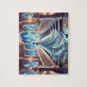 Moderne Sprookjesjurk Betoverd Paleis Fantasie Legpuzzel (Verticaal)