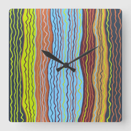 Moderne Squiggles 4 Wandklok