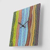 Moderne Squiggles 4 Wandklok (Hoek)