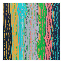 Moderne Squiggles Perfecte Poster