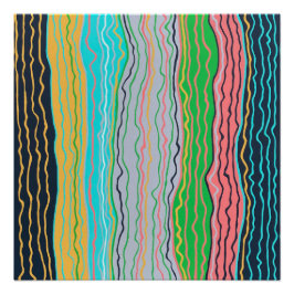 Moderne Squiggles Perfecte Poster