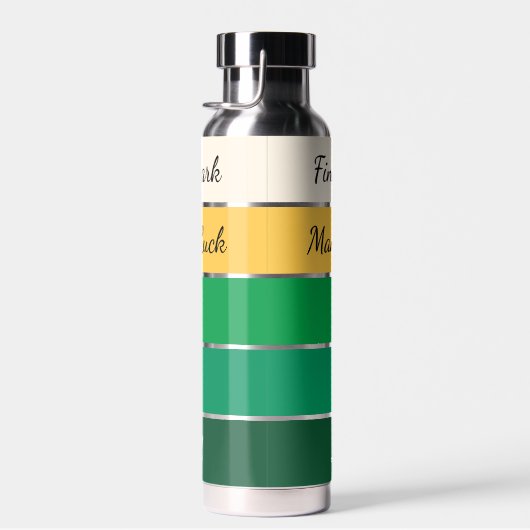 Moderne St. Patrick’s Day Gradiënt Waterfles (Rechts)