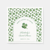 Moderne St. Patrick's Day Bruiloft Feest Servet (Voorkant)