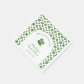 Moderne St. Patrick's Day Bruiloft Feest Servet (Hoek)